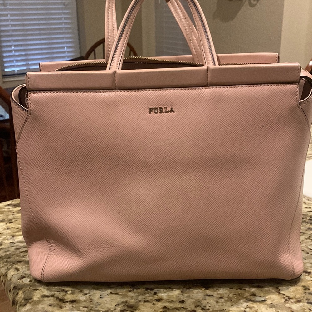 Furla purse rose pink color